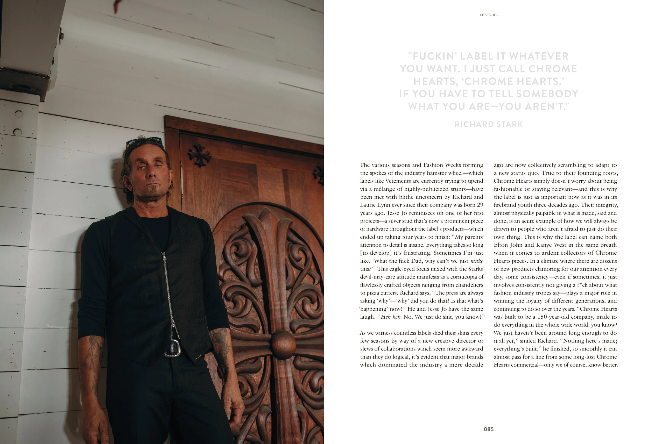 Richard Stark Chrome Hearts Interview HYPEBEAST Magazine 20 The X